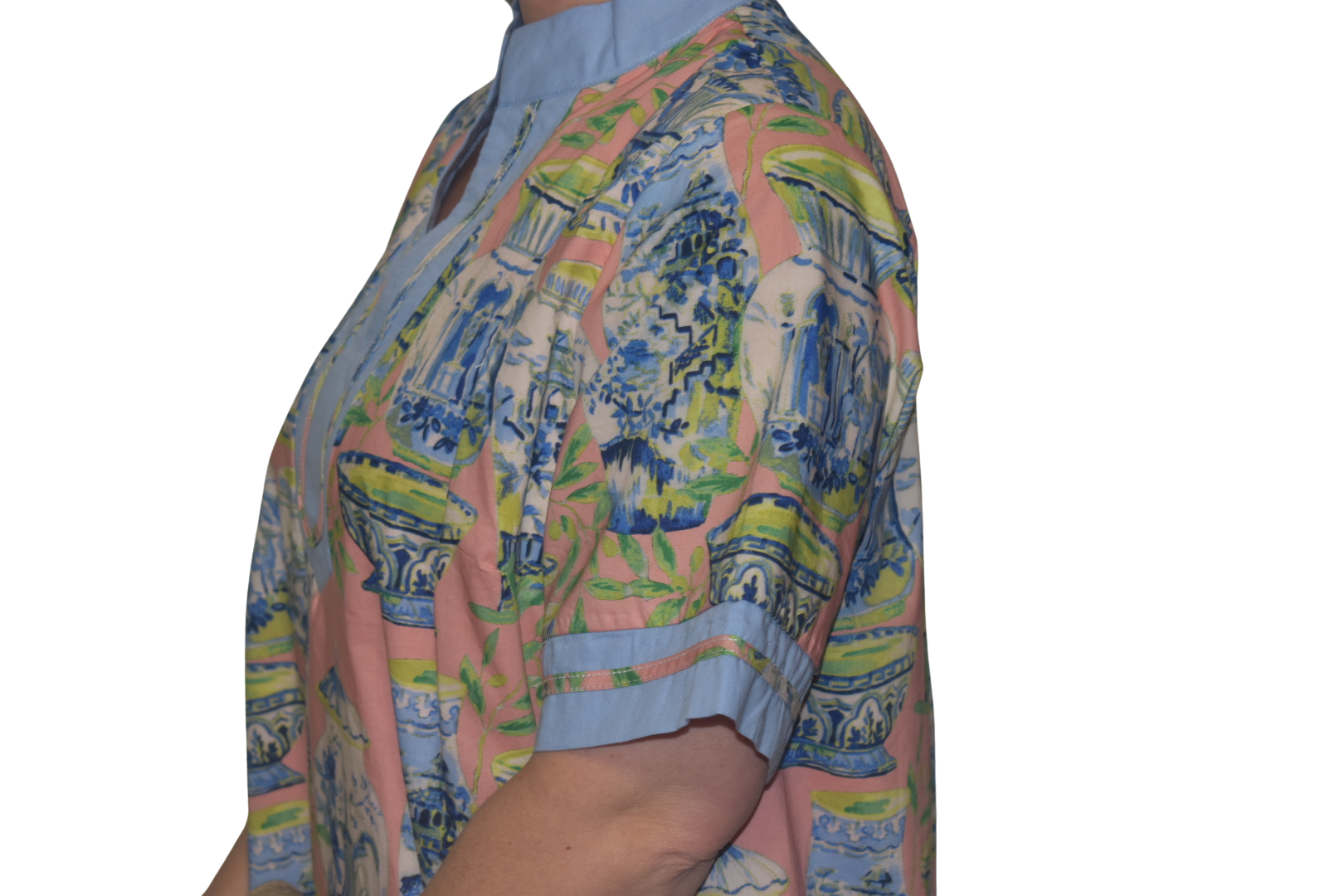 Abstract Print Shift Dress