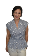 Striped Polka Dot Peplum