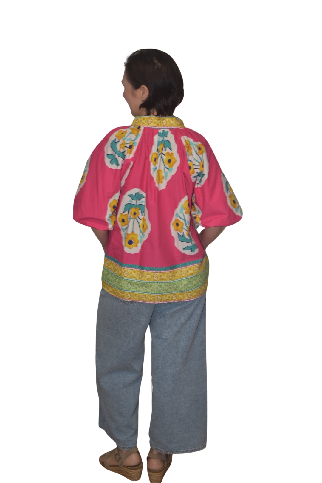 Boho Chic Floral Print Blouse