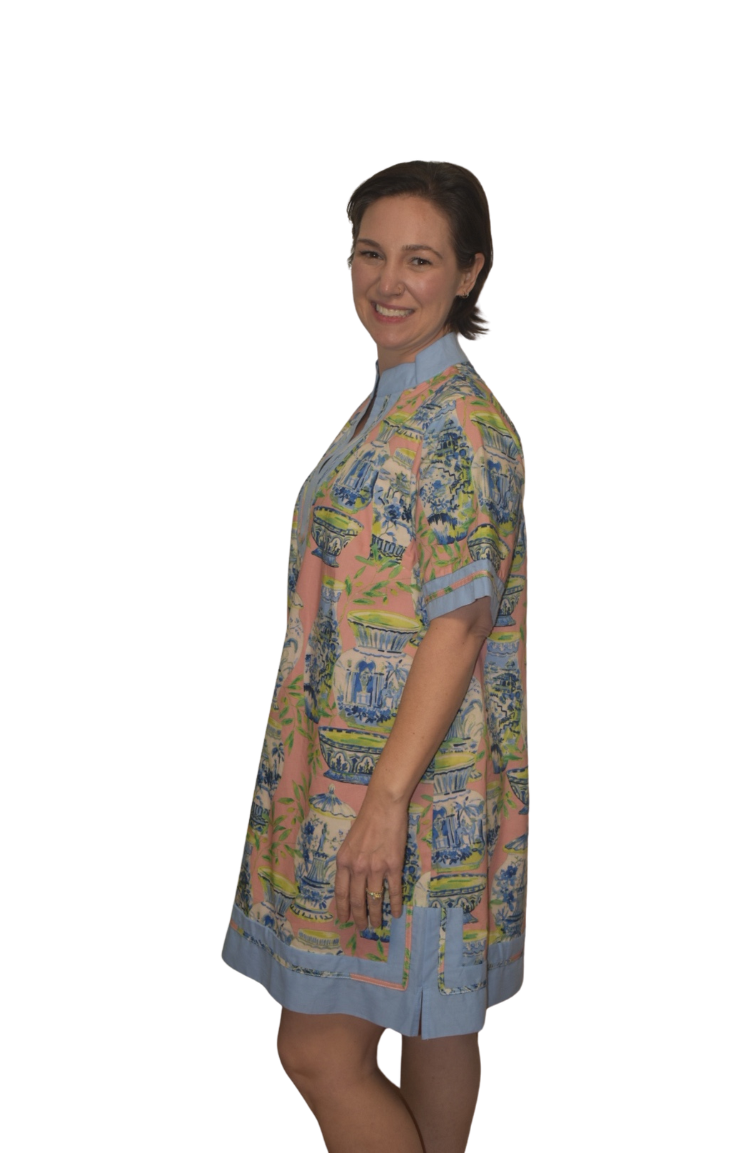 Abstract Print Shift Dress