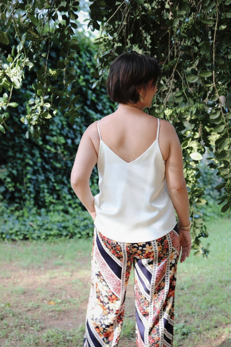 Ivory Reversible Lace Camisole