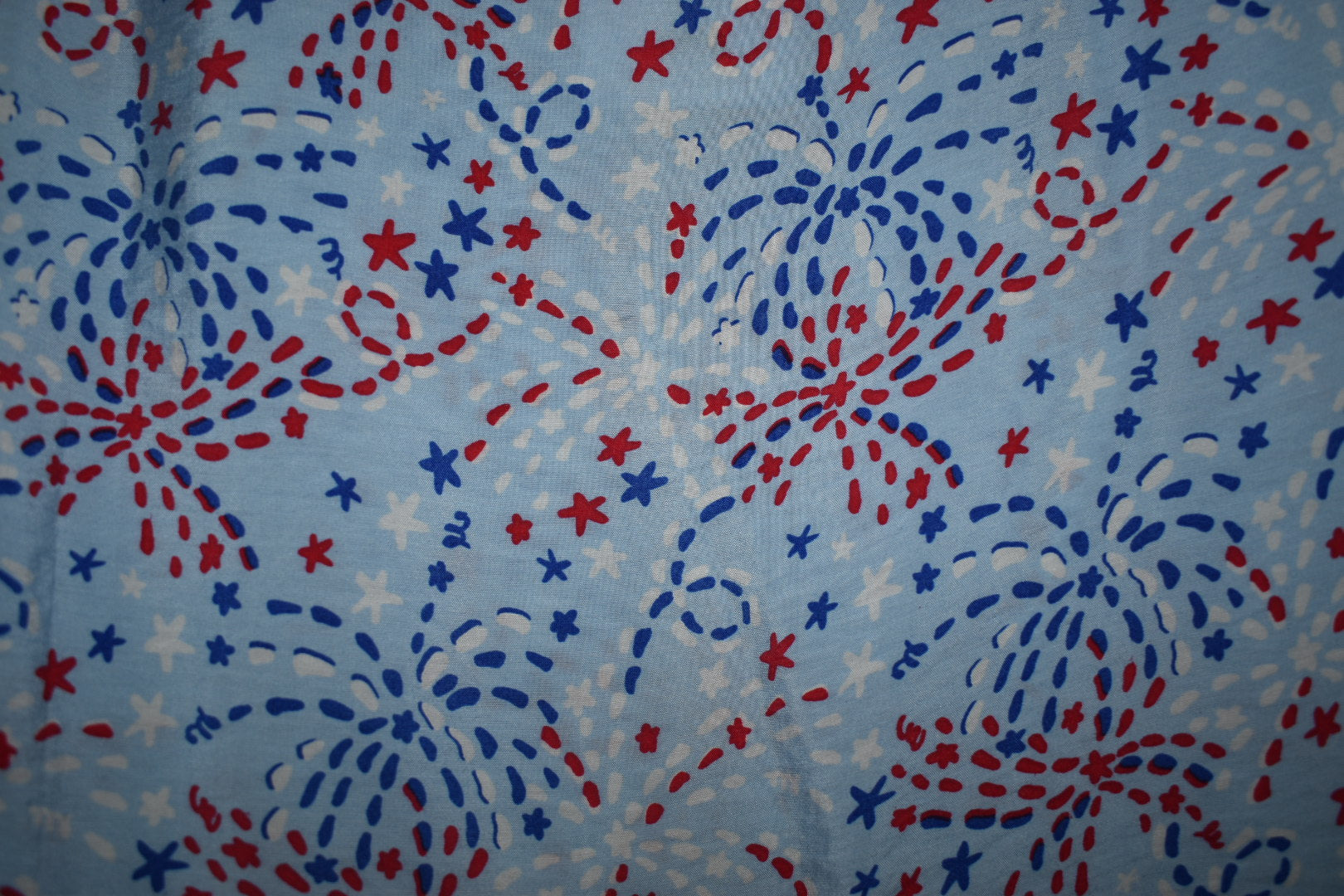 Star Spangled Blue Flutter Sleeve Top