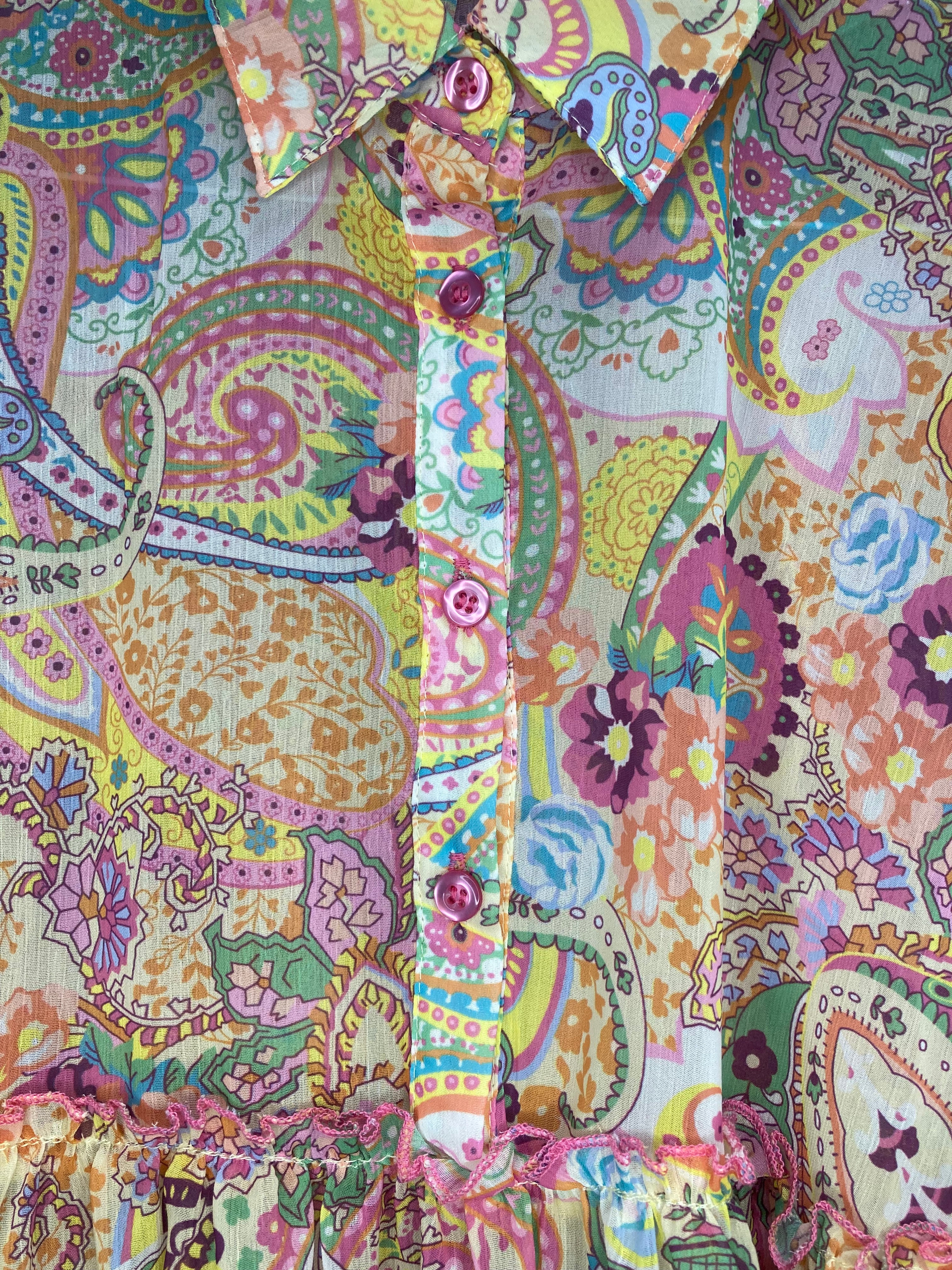 Paisley Print Collard Tunic