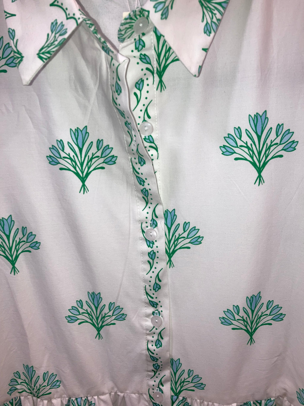 Floral Short Sleeve Tiered Midi Dress