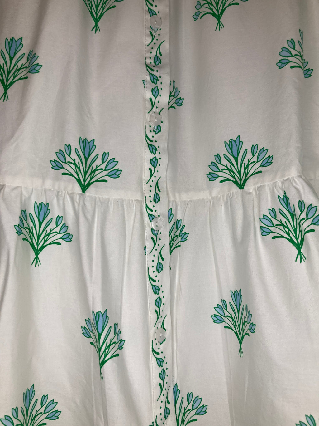 Floral Short Sleeve Tiered Midi Dress