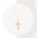 Delphine Cross Necklace