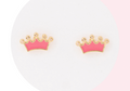 Princess Crown Stud Earrings