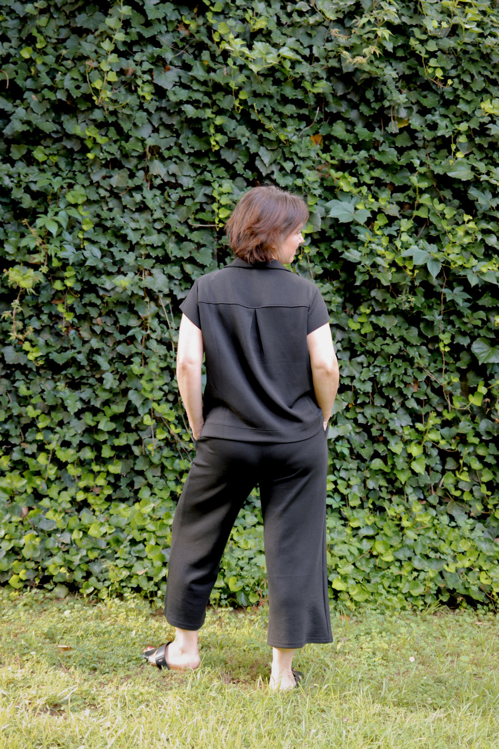 Black Half Zip Pullover
