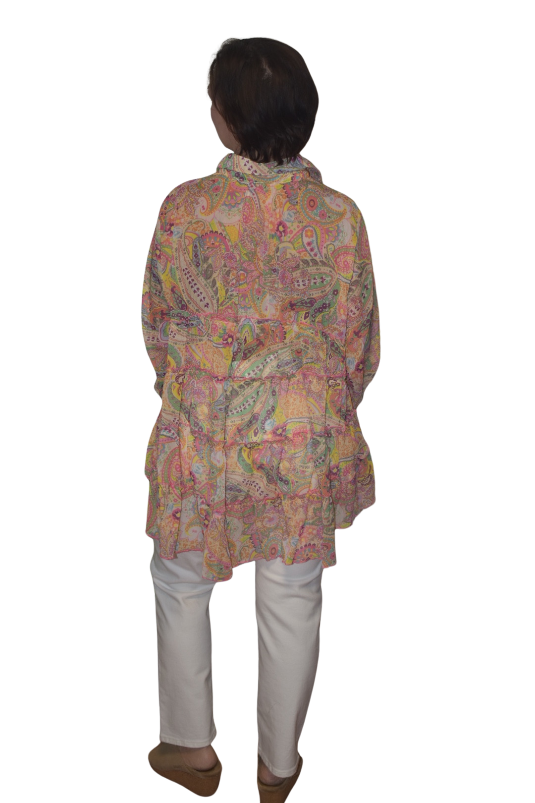 Paisley Print Collard Tunic