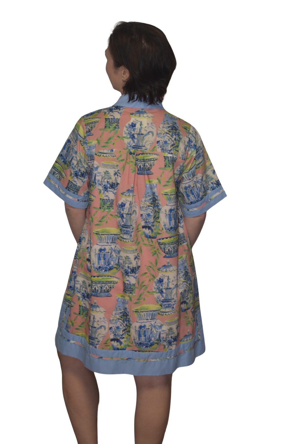 Abstract Print Shift Dress