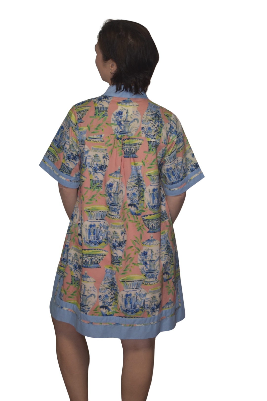 Abstract Print Shift Dress