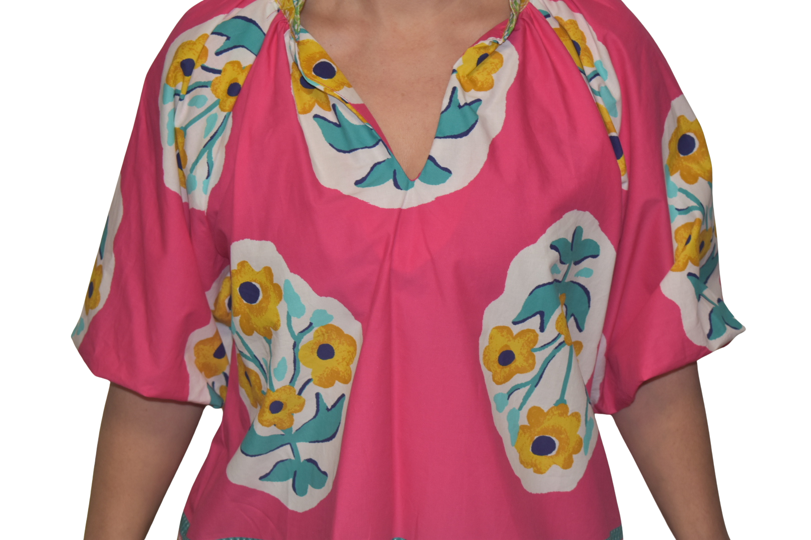 Boho Chic Floral Print Blouse